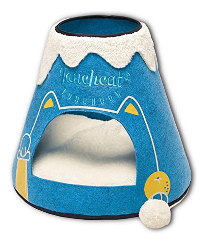 Cama Triangular De Diseño Para Mascotas, Tumbona Con Juguete