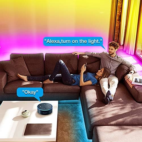 Qmx Cinta Led Daybetter Smart Wifi De 100 Pies, Controlada