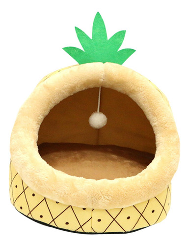 Nido Para Gatos Semicerrado, Cama Para Gatos Con Pelota De L