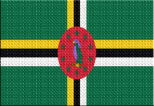 Parche Termoadhesivo Bandera Dominica