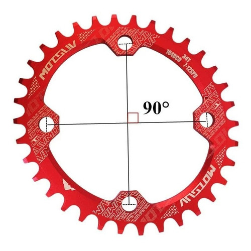 Monoplato Motsuv 104bcd 32t Ovalado
