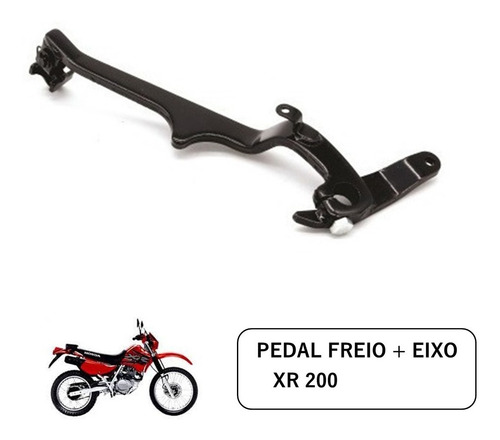 Pedal De Freio Traseiro Xr 200 Com Eixo