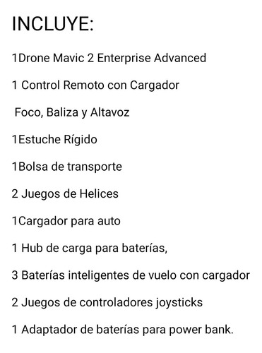 Drone Dji Mavic 2 Enterprise Advanced Cámara Térmica 