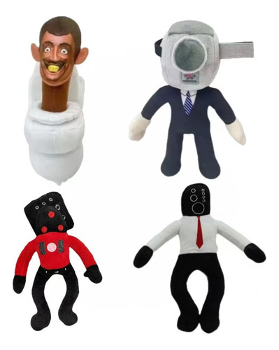 6 Peças De Bonecos De Pelúcia Skibidi Para Homens, Televisi
