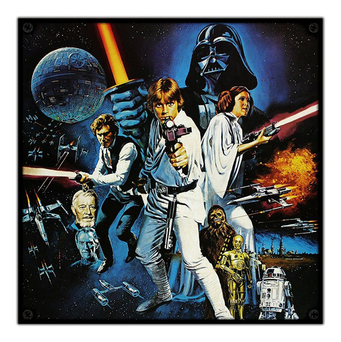 #35 - Cuadro Vintage 30 X 30 Cm / Star Wars / No Chapa 