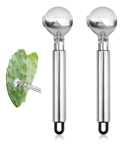 * 2 Cucharas Pelador De Cactus, Pelador De Nopales De Acero