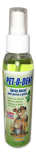 Spray Bucal Dental Perros Y Gatos Pet O Dent Porta Menta