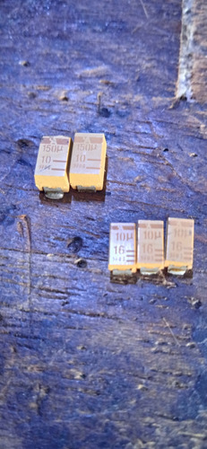 Condensadores Smd De Tantalio 150uf X 10v Y 10uf X 16v