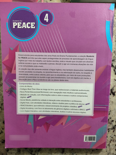 Livros Students For Peace É Muito Bom Estado De Conservação Volume 2 3 E 4 (Usado)