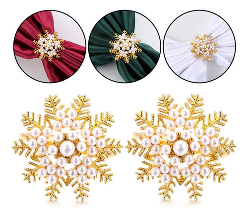 Zh Colgante Para Servilletas Con Forma Copo Nieve, Diseño