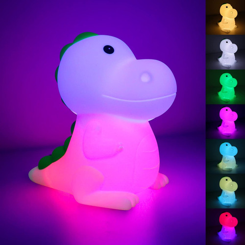 Lâmpada De Dinossauro Recarregável Com Luz Noturna Touch