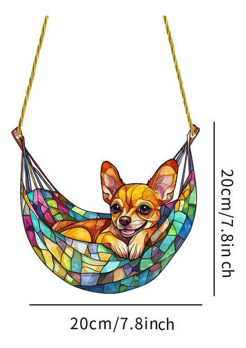 Adorno Colgante De Ventana De Perro 2d, Decoración De Pared