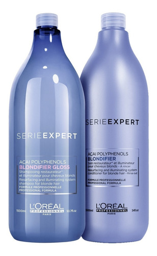 Kit Loreal Blondifier Gloss Shampoo Condicionador 1.5l Full