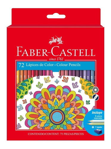 Faber-castell - Estuche De Lápices De Colores Hex X 72 Pzs.