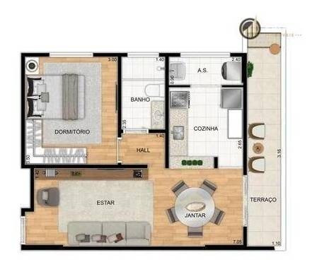 Imagem 22 de 22 de Apartamento Com 1 Dormitório À Venda, 53 M² Por R$ 272.059,00 - Aviação - Praia Grande/sp - Ap2868