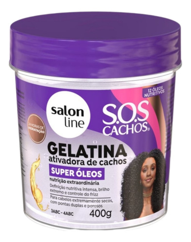 Salón Line Sos Cachos Gelatina Activador De Rulos Super Oleo