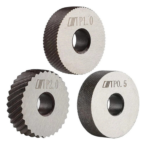 Herramienta De Moleteado De Torno Metal De Doble Rueda 7pcs