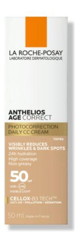 Protector Solar Anthelios Uv Anti-age C/color 50fps 50ml