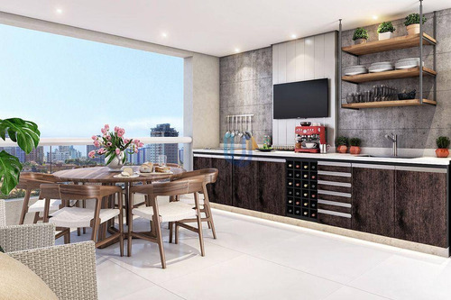 Imagem 10 de 14 de Apartamento Com 3 Dormitórios À Venda, 104 M² Por R$ 589.900,00 - Canto Do Forte - Praia Grande/sp - Ap0174