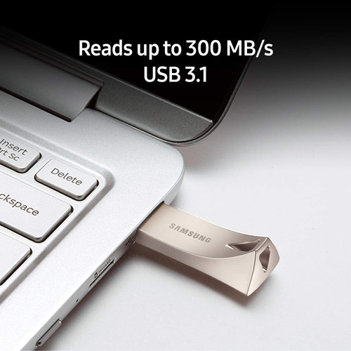 Pendrive Samsung Bar Plus 256gb Alta Veloc Usb 3.1 300mb/s