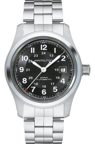 Reloj Hamilton Hombre Automático Acero Fecha Khaki H70515137