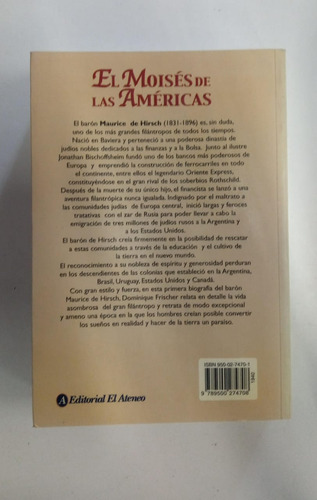 El Moises De Las Americas - Dominique Frischer - El Ateneo (Usado)