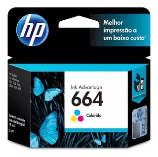 Cartucho Hp 664 Color Original F6v28ab - 2136 2676 3776 5076