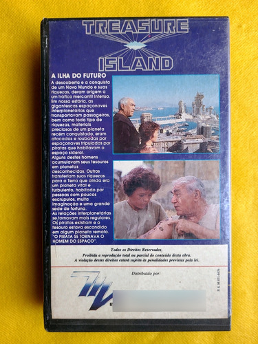 Treasure Island A Ilha Do Futuro 1987 Vhs Lacrado Ljfs (Usado)