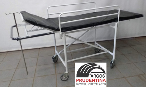 Imagem 2 de 2 de Carro Maca Padiola Obeso Hospitalar C/ Suporte Soro