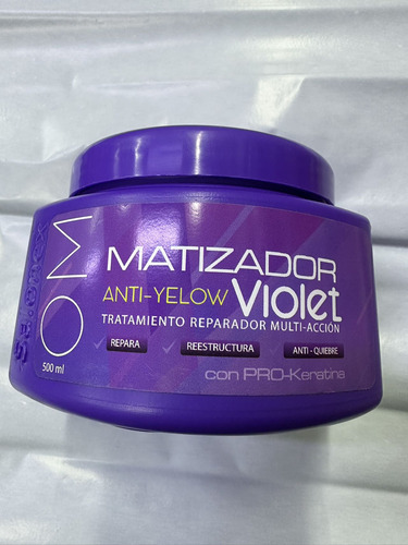 Crema Matizador De Cabello Violeta/azul/grafito 500ml