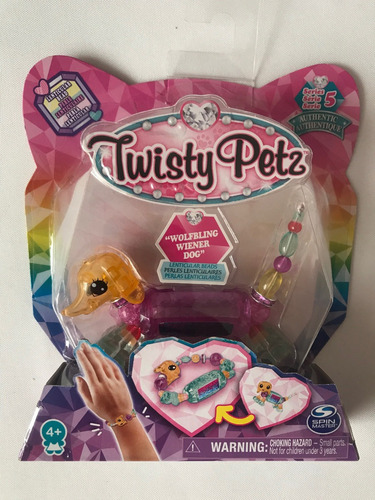 Twisty Petz Perla Lenticular Wolfbling Wiener Dog Bead Pets (Usado)