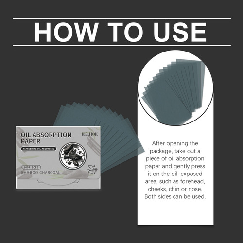Papel Absorvente De Óleo De Carvão De Bambu Jingshuang