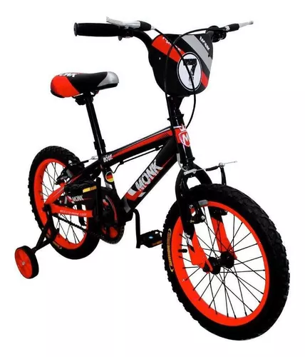Interprete Revelar Currículum BMX infantil Monk Bose Cross 2020 R16 1v frenos v-brakes color rojo con  ruedas de entrenamiento