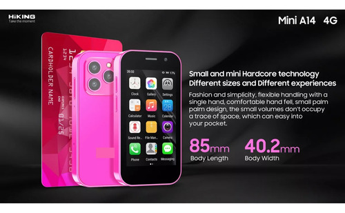 Mini A14 Teléfono Celular Android Libre Desbloqueado 4g 16gb + 2gb Ram Wifi Gps Bluetooth