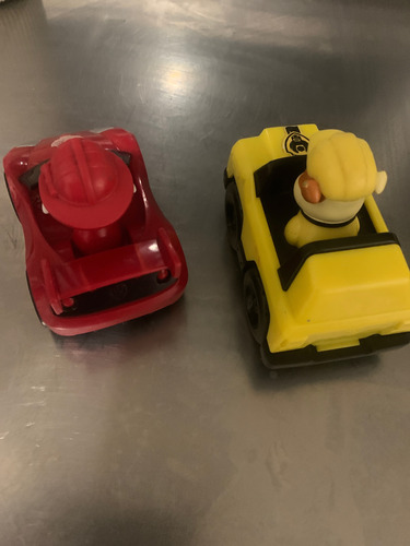 Autos Paw Patrol Marshal Y Rubble Patrulla Canina Amarillo (Usado)