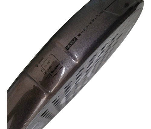 Paleta De Pádel Kuikma Hybrid Carbon. Carbono 12k, Black Eva Gris Oscuro