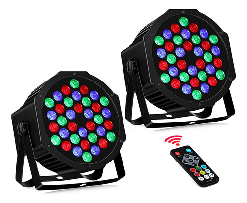 36 Luces Led Escenario Rgb Dj Led Par Light Control Rem...