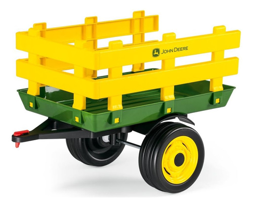 Peg Perego John Deere Stakeside Remolque Para Montar, Color 