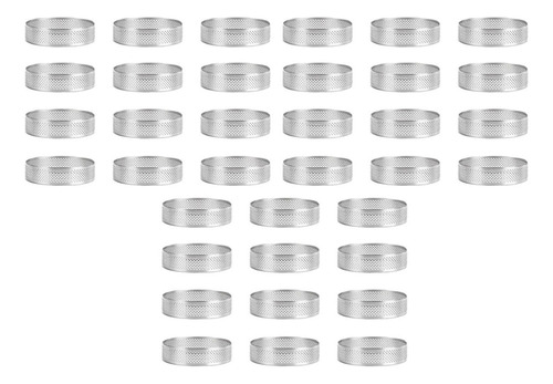 Wa 36 Anillos De Acero Inoxidable For Tartas, Anillo