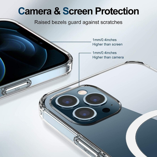 Carcasa Clear Magsafe iPhone 12 Pro Max Transparente