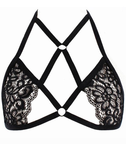 Bralette Sexy Elegante Dama Sutil Encaje Sujetador Femenina