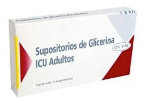 Supositorios Glicerina Icu Adulto X 4 Unidades