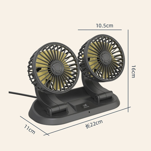 Q Ventilador Universal De Doble Cabeza Para Camión 24v