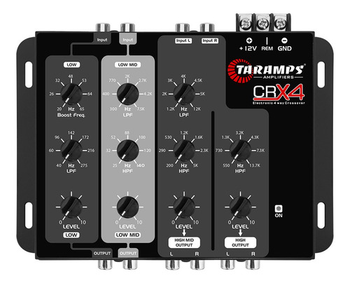 Crossover Taramps Crx 4 4vias Som Crx4 Black Weekend