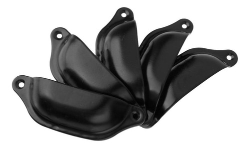 Paquete Perillas Con Forma De Concha, Color Negro, Para
