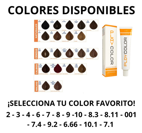 Tintura Coloración Permanente Plasma Playcolor X60gr 9 Rubio Muy Claro