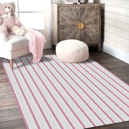 Tapete Para Sala Quarto Moderno Mandacaru 1,50 X 2,50 Rosa