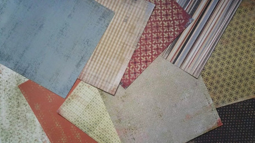 Scrapbook Set #b4 De 60 Hojas Gruesas Papel No Cartulina