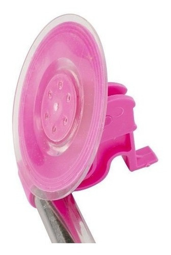 Cabide De Parede Com Ventosa Suporte Multiuso Ds-17017 Cor Rosa