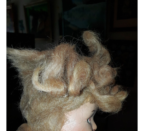Muñeca Antigua Articulada Cartón Piedra